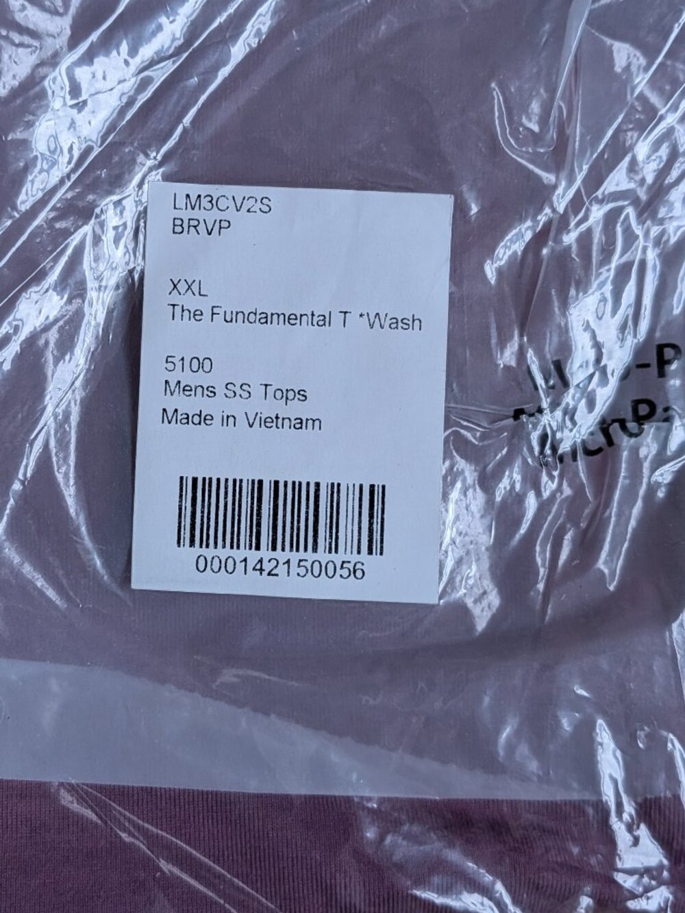 NWT Lululemon Fundamental T Shirt XXL Purple/Berry Mens Short Sleeve Athletic T - Picture 7 of 7